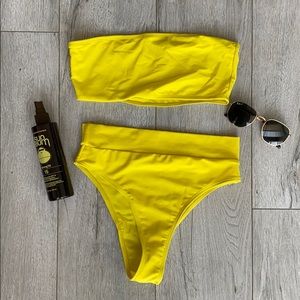 Cheeky yellow bikini